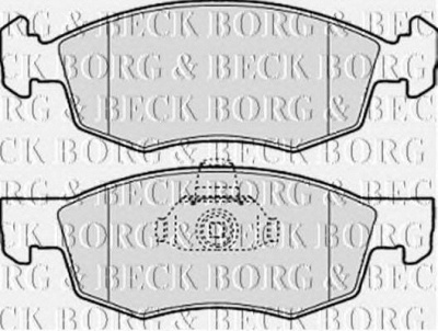 BORG & BECK bbp1886 -  Комплект тормозных колодок, дисковый тормоз